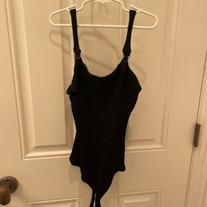 Simple Black Bodysuit